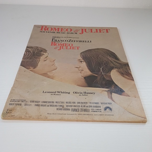 ROMEO & JULIET SOUVENIR MUSIC ALBUM 1969 VINTAGE SHEET MUSIC FRANCO ZEFFIRELLI - Picture 2 of 10